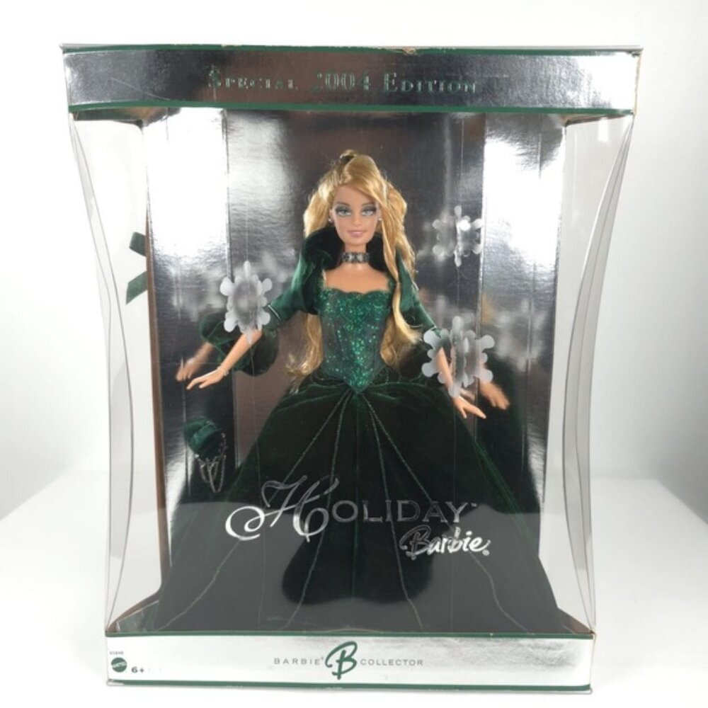 BARBIE Collector Holiday Special Edition 2004 Sparkly Velvet Dress Box Mattel